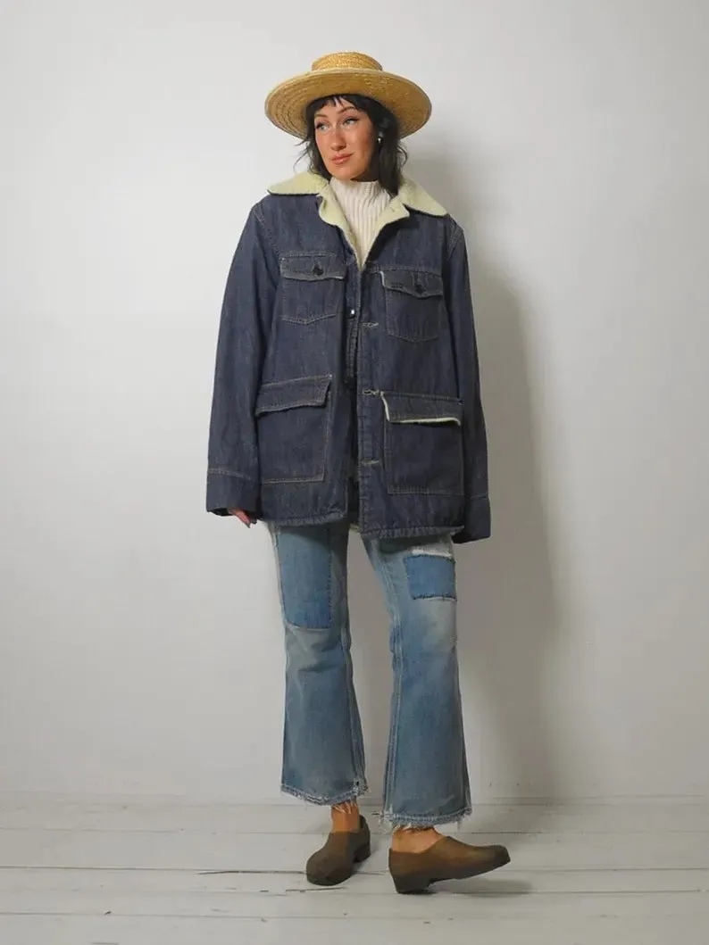 1970's Sherpa Lined Barn Coat