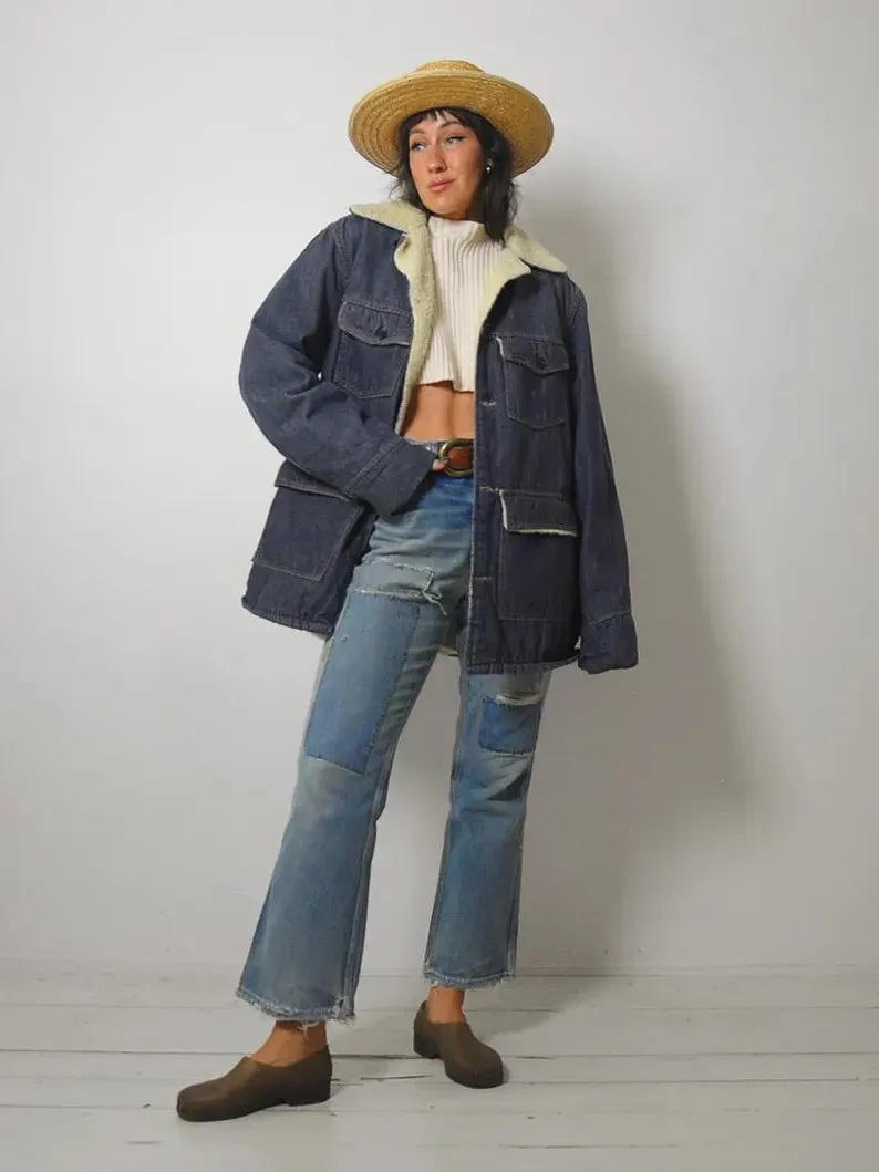 1970's Sherpa Lined Barn Coat