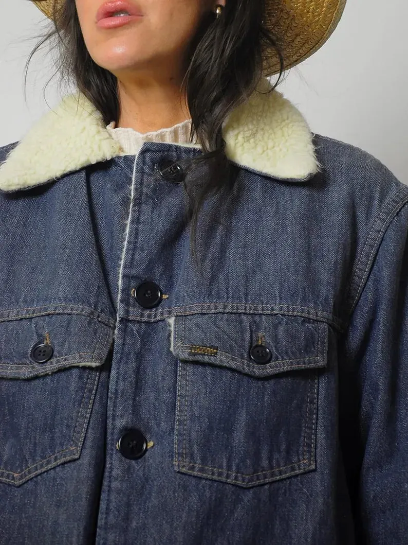 1970's Sherpa Lined Barn Coat