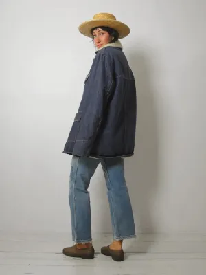 1970's Sherpa Lined Barn Coat