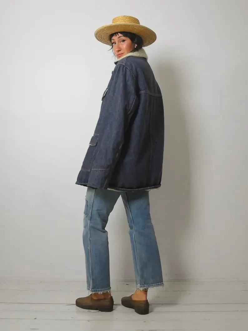 1970's Sherpa Lined Barn Coat