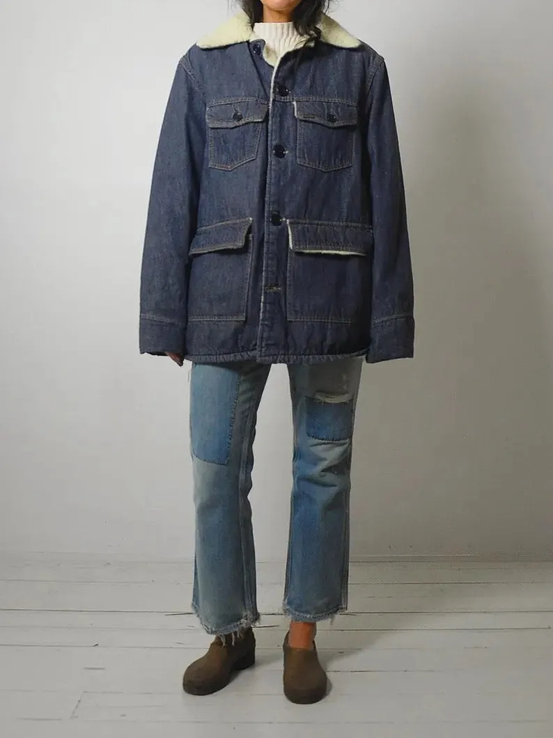 1970's Sherpa Lined Barn Coat
