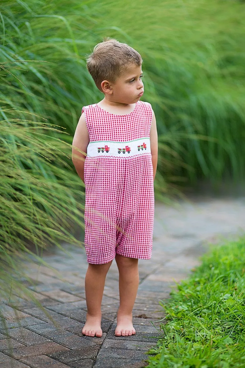90043-Watermelon Truck Jon Jons Baby Boy Romper