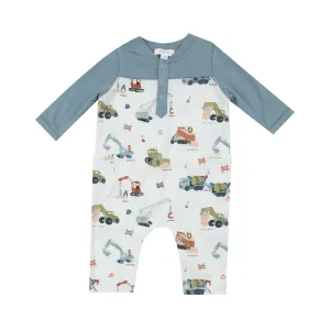 AD Raglan Contrast Sleeve Romper