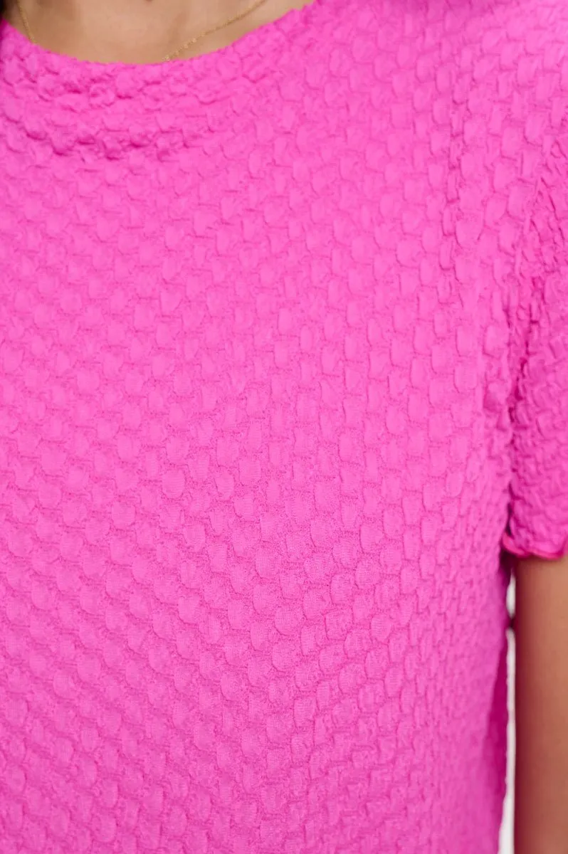 Alessia Short Sleeve Textured Top