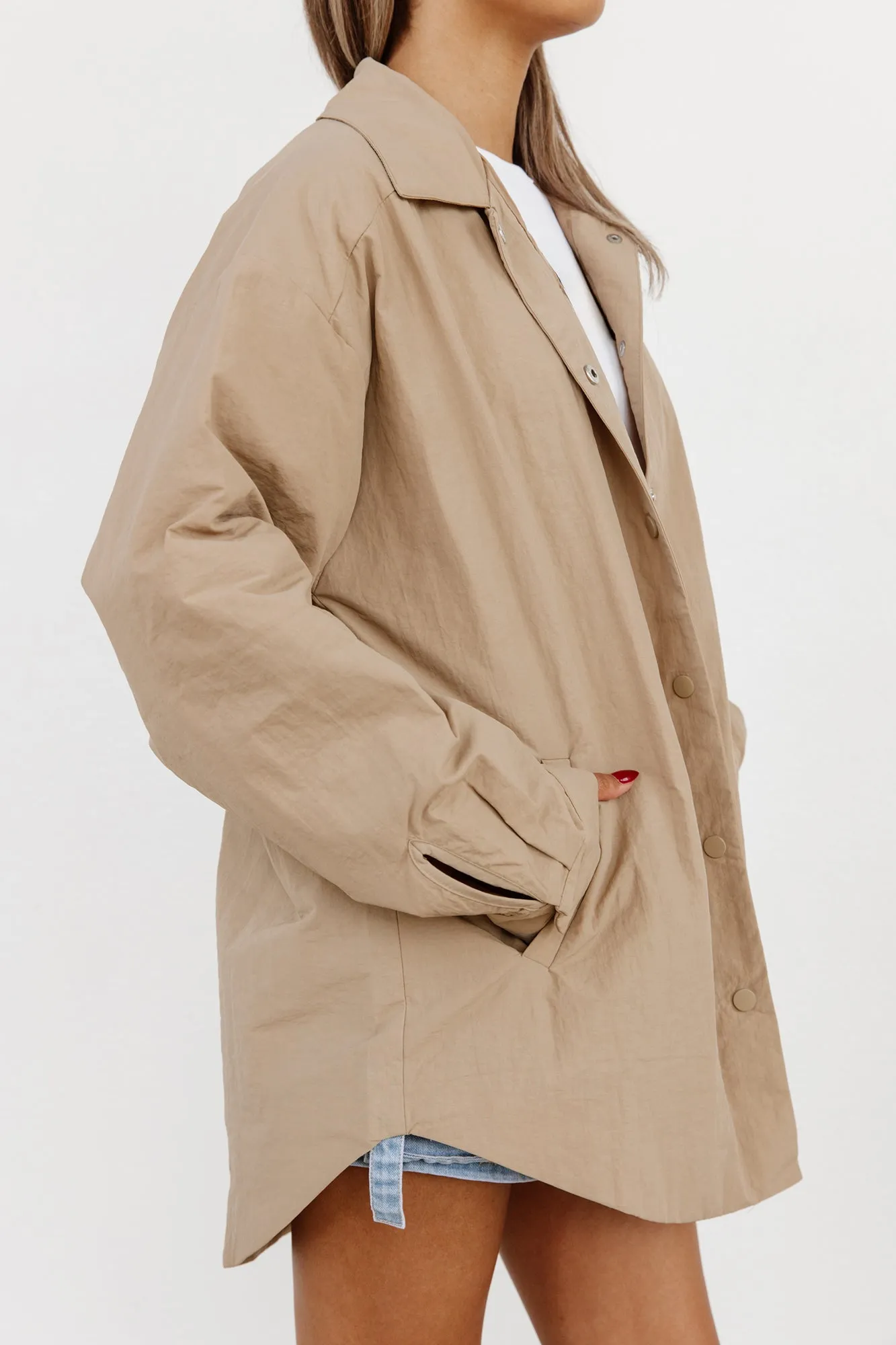 AUBURN TIGERS TAKE IT TO THE HOUSE LIGHTWEIGHT BUTTON DOWN OVERSIZED JACKET BY MADI PREWETT TROUTT