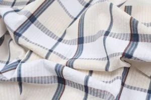 BCI Cotton Seersucker Checks - 3 colors available