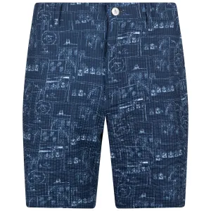 Beach Club Seersucker Shorts Black Iris - SS23