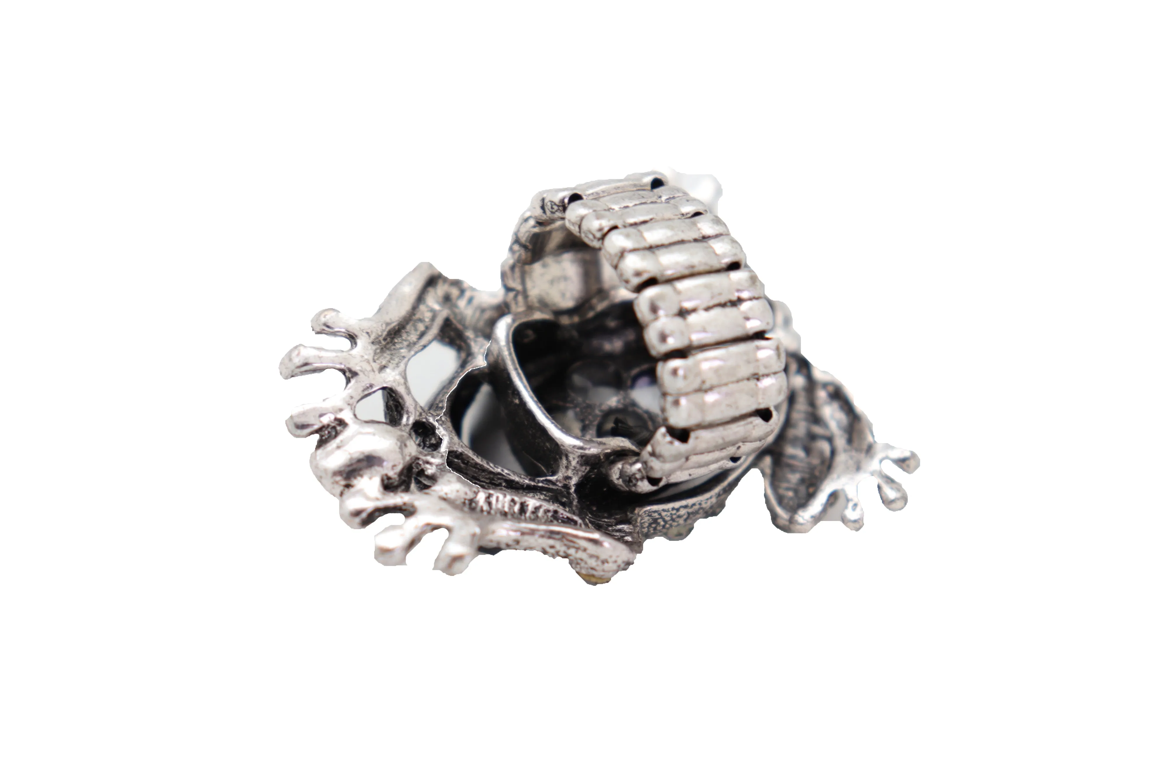 Big Jewel Frog Ring