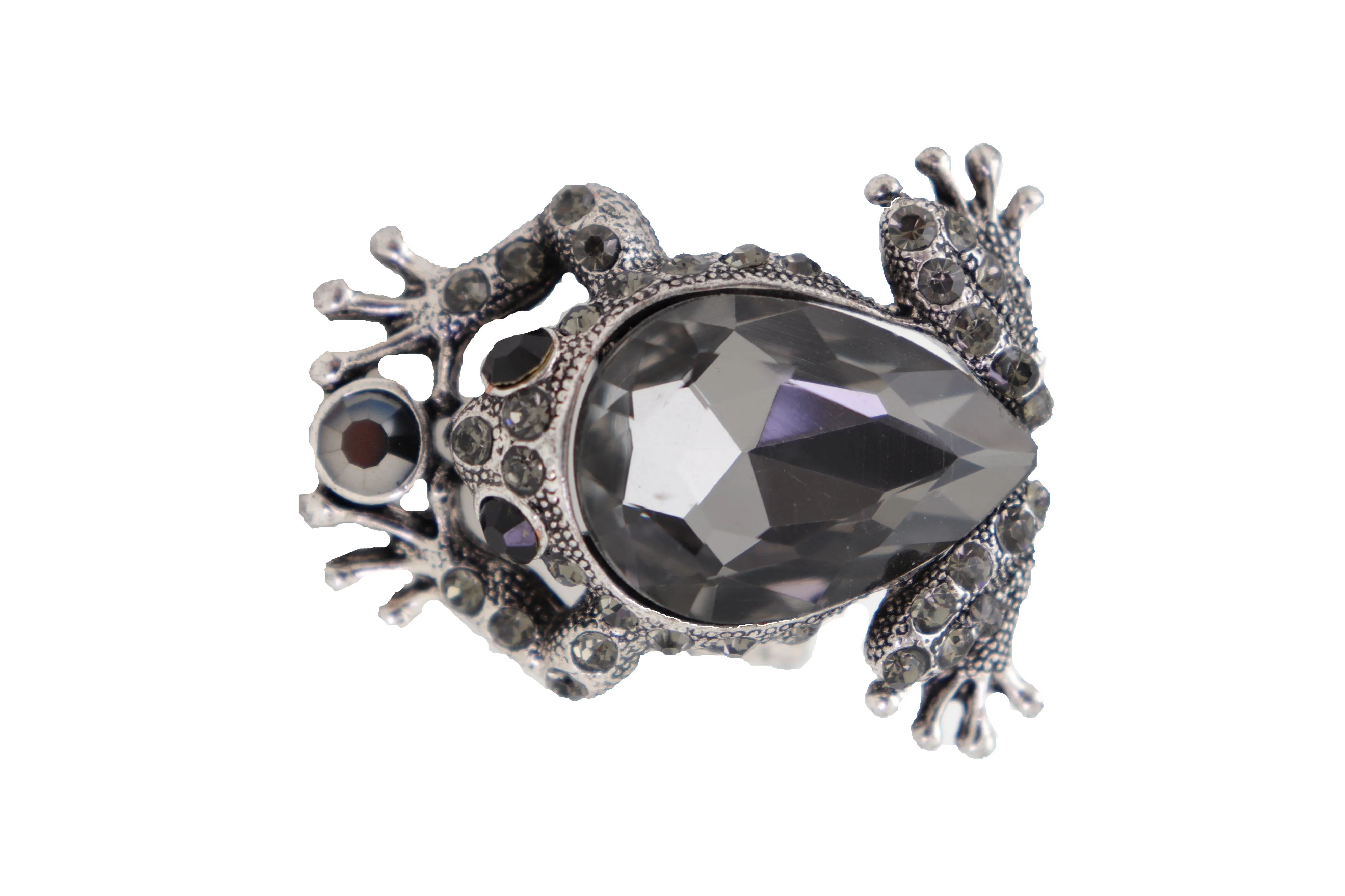 Big Jewel Frog Ring