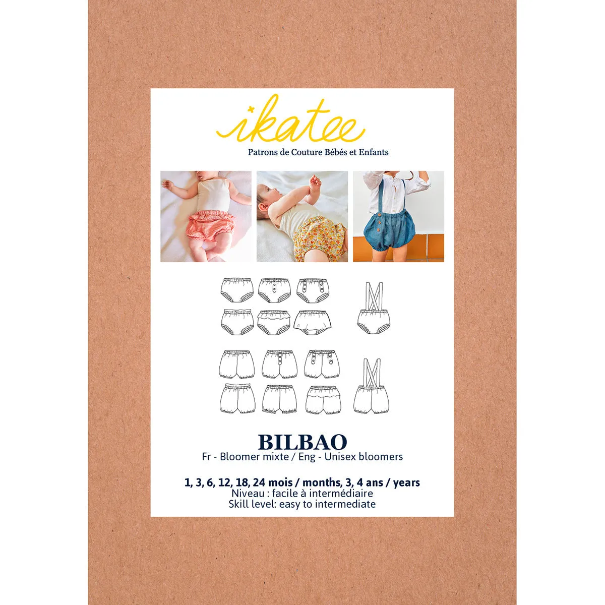 BILBAO Bloomers - Baby 1M/4Y - Paper Sewing Pattern