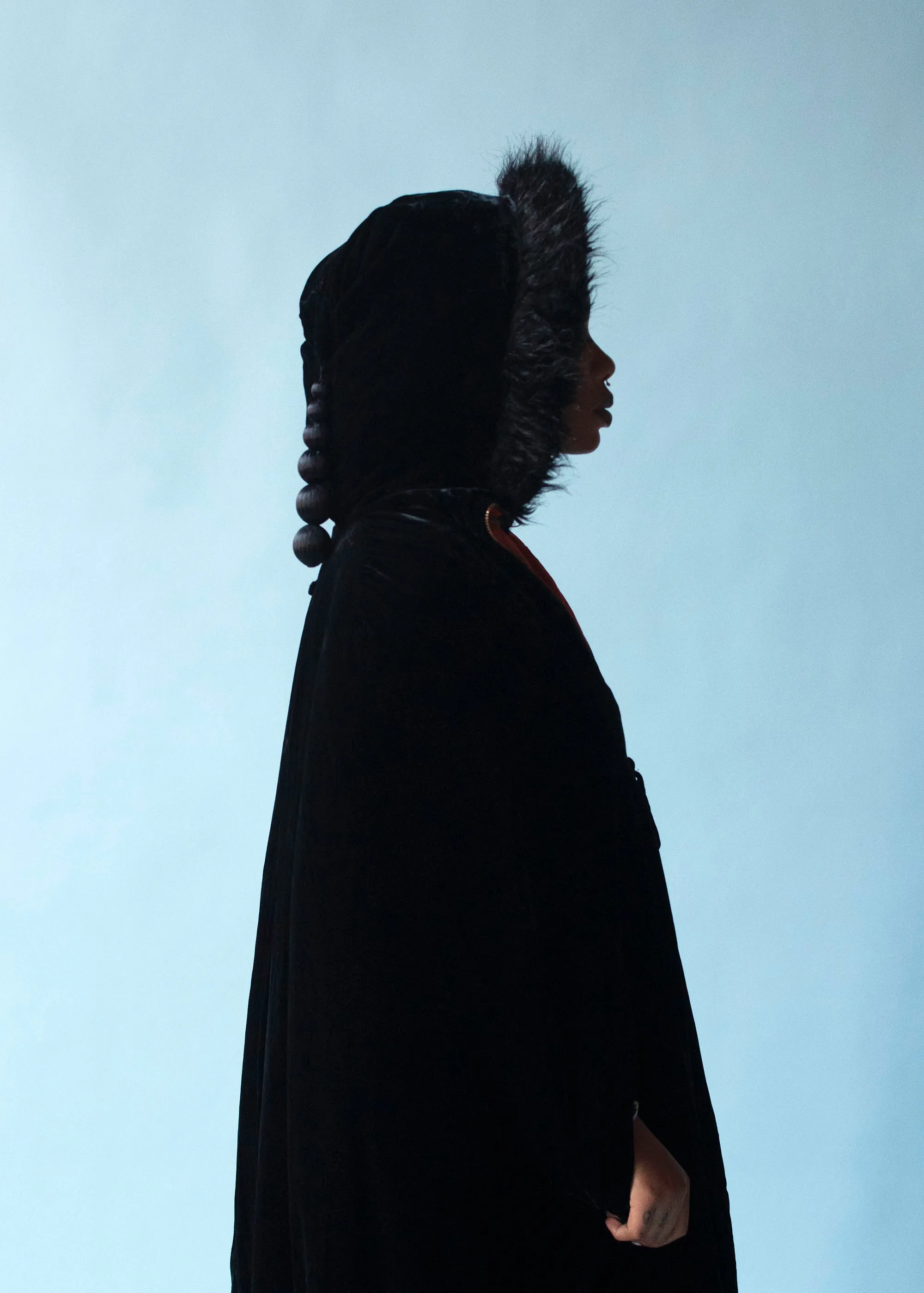Black Velvet Cloak | Jean Paul Gaultier Fall 1996