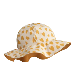 Bucket Sun Hat - Hearts Sandy/Yellow Mellow