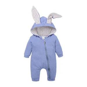 Bunny Baby Rompers Cotton Hoodie