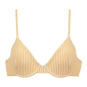 Canary Stripe Dainty Bikini Top