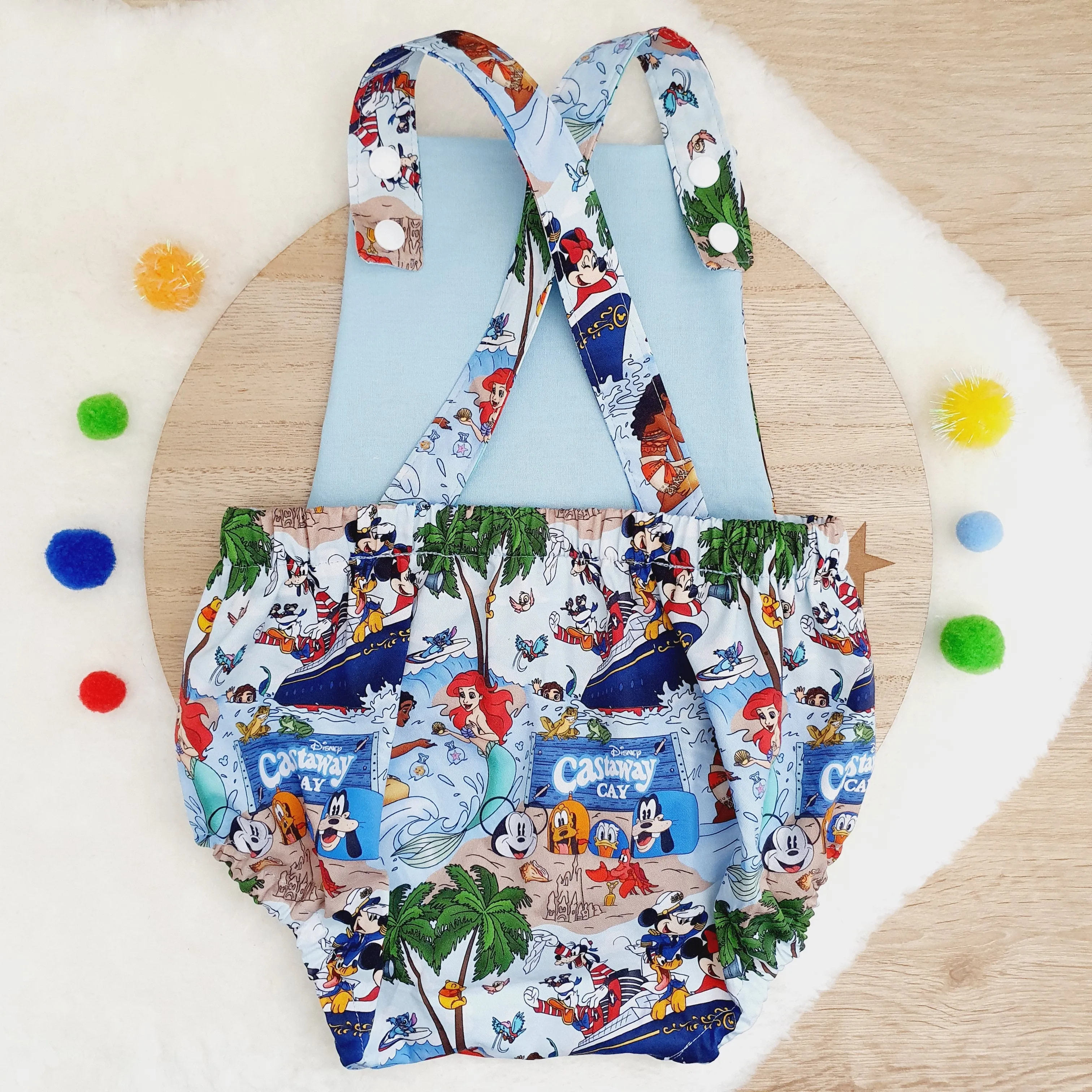 CHARACTERS print Baby Romper, Size 1