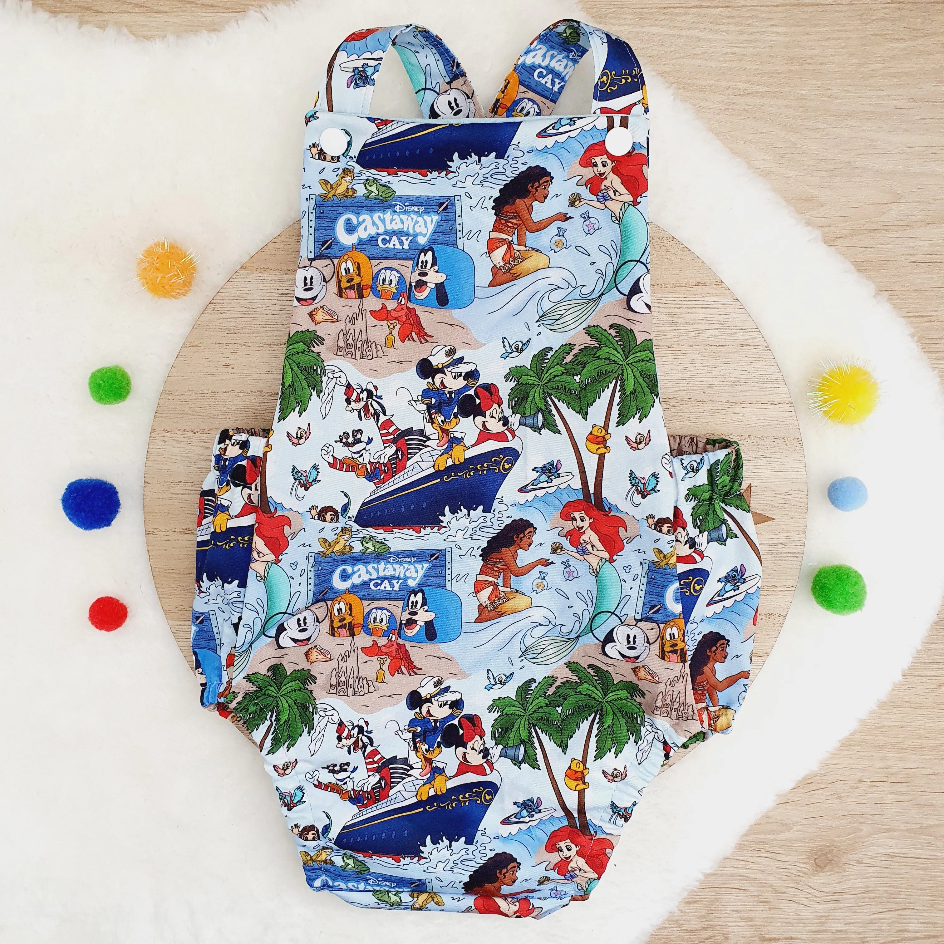 CHARACTERS print Baby Romper, Size 1