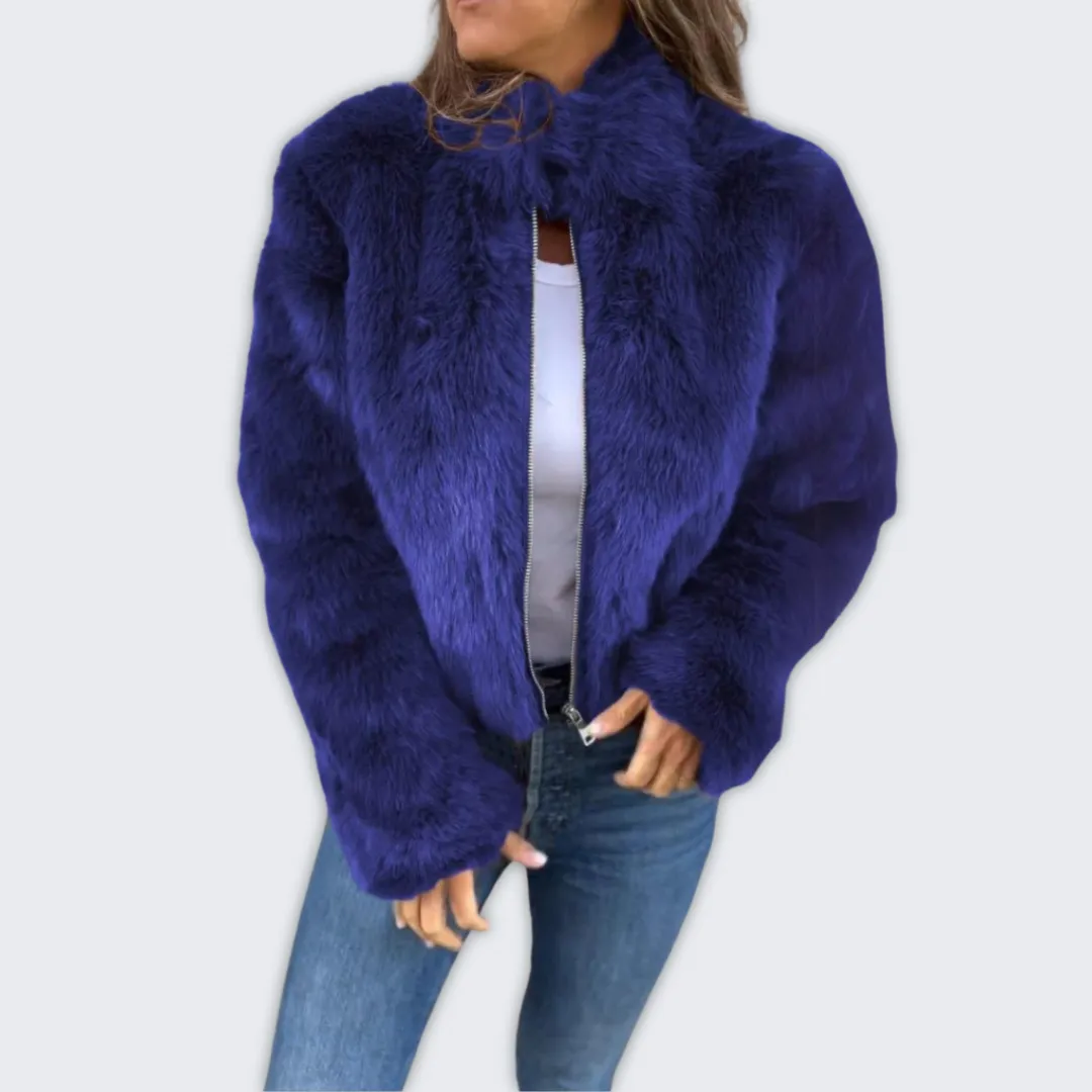 Chic Faux Fur Winter Jacket for Women - Christina Collection