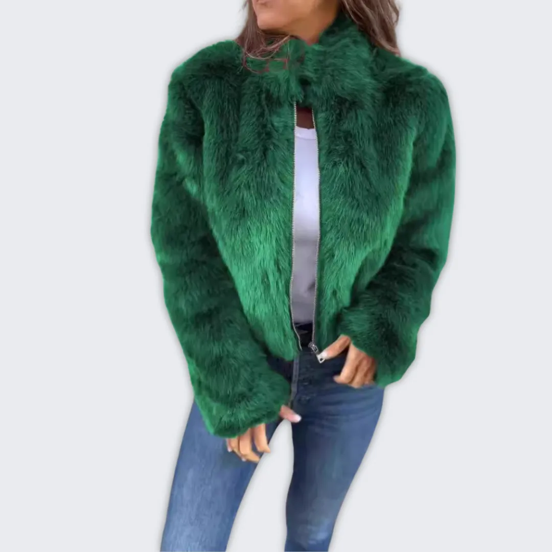 Chic Faux Fur Winter Jacket for Women - Christina Collection
