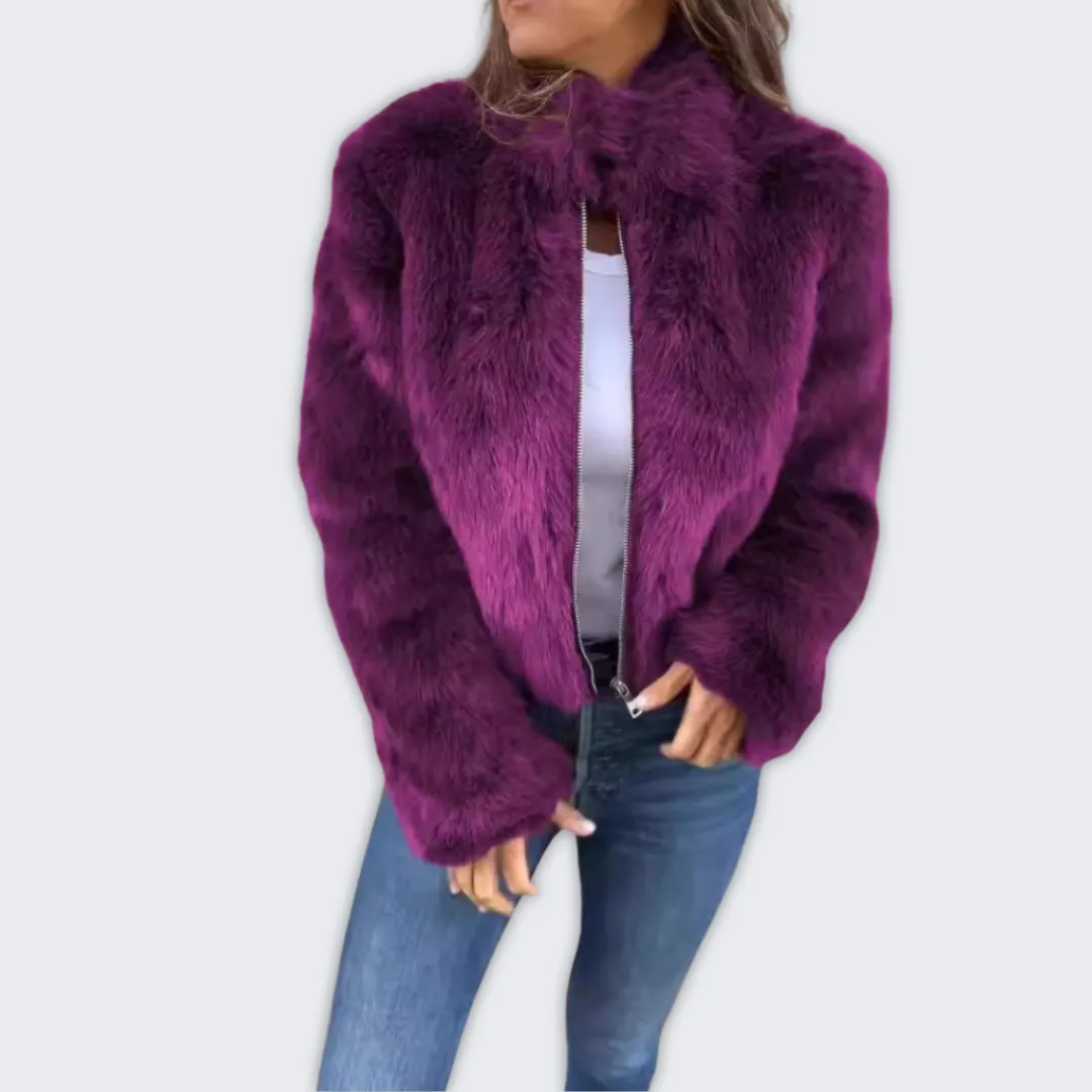 Chic Faux Fur Winter Jacket for Women - Christina Collection