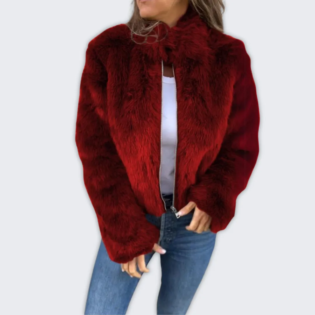 Chic Faux Fur Winter Jacket for Women - Christina Collection