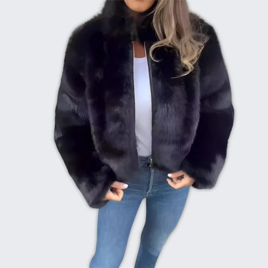 Chic Faux Fur Winter Jacket for Women - Christina Collection