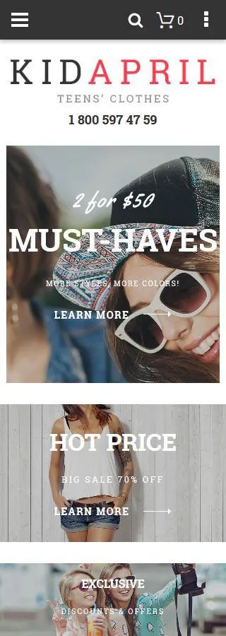Clothes and trendy Fashion Items Magento Website Design