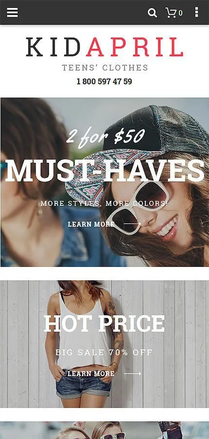 Clothes and trendy Fashion Items Magento Website Design