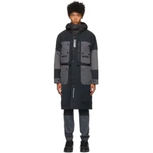 Colmar by White Mountaineering Black and Grey Down Pockets Coat