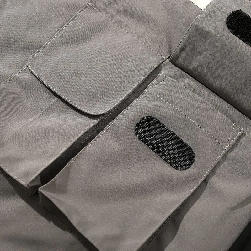 Contrast Color Hooded Padded Coat