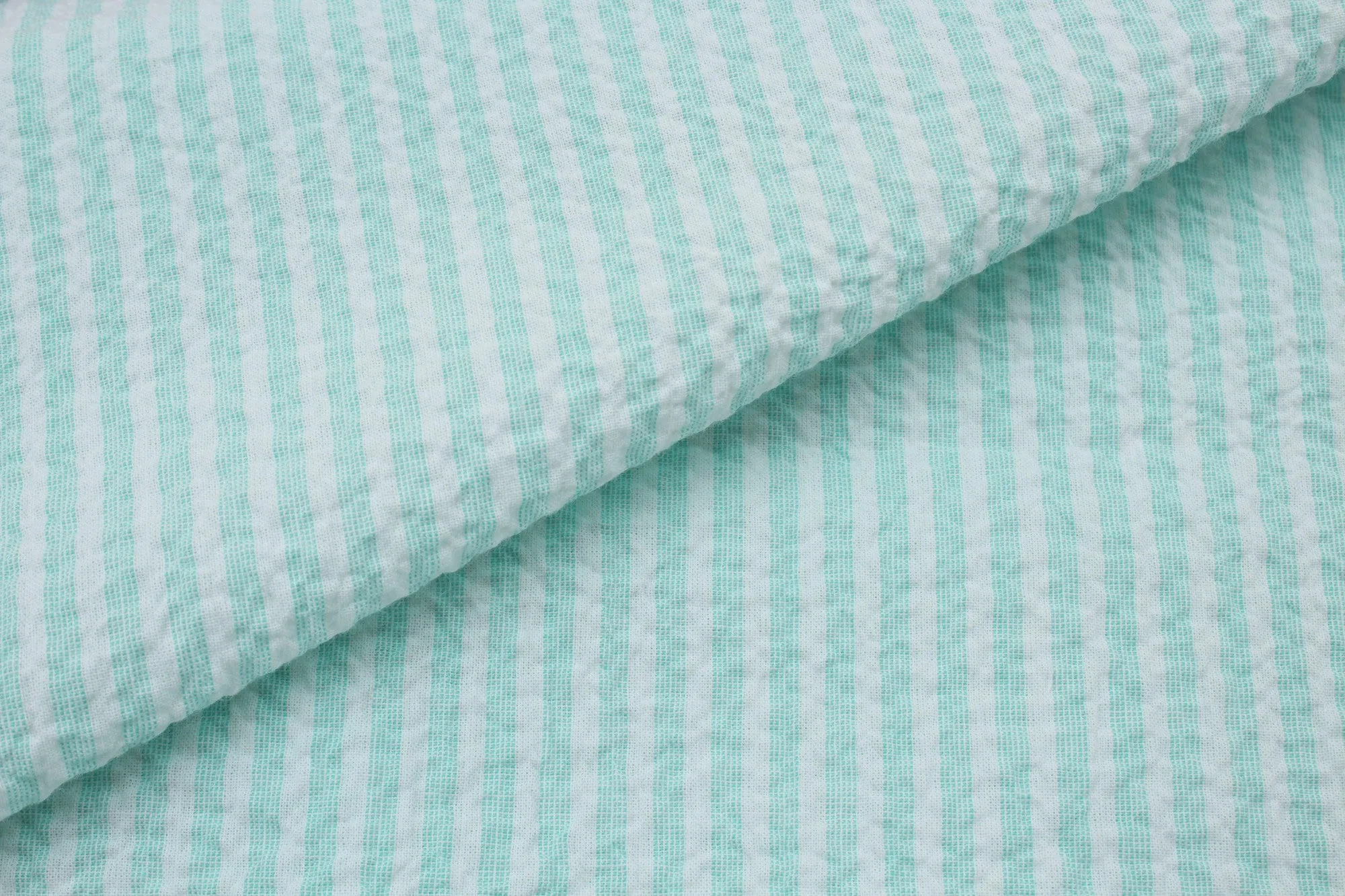 Cotton Stretch Seersucker - Stripes - 7 Colors Available