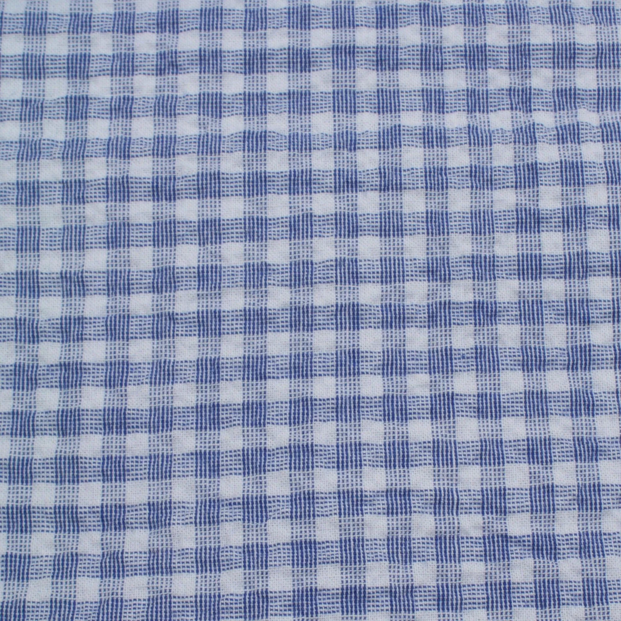 Cotton Stretch Seersucker - Vichy Checks - 6 Colors Available