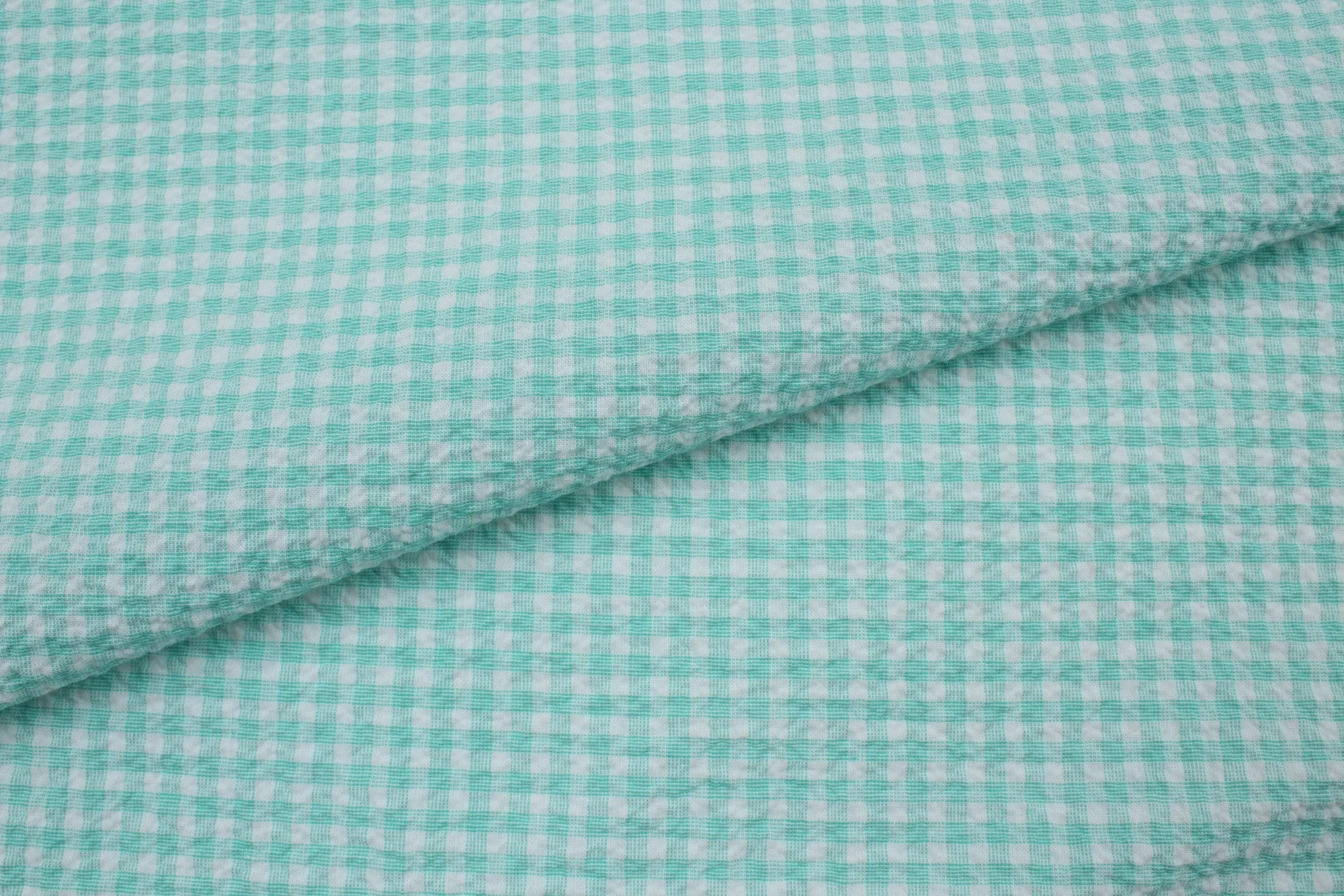 Cotton Stretch Seersucker - Vichy Checks - 6 Colors Available