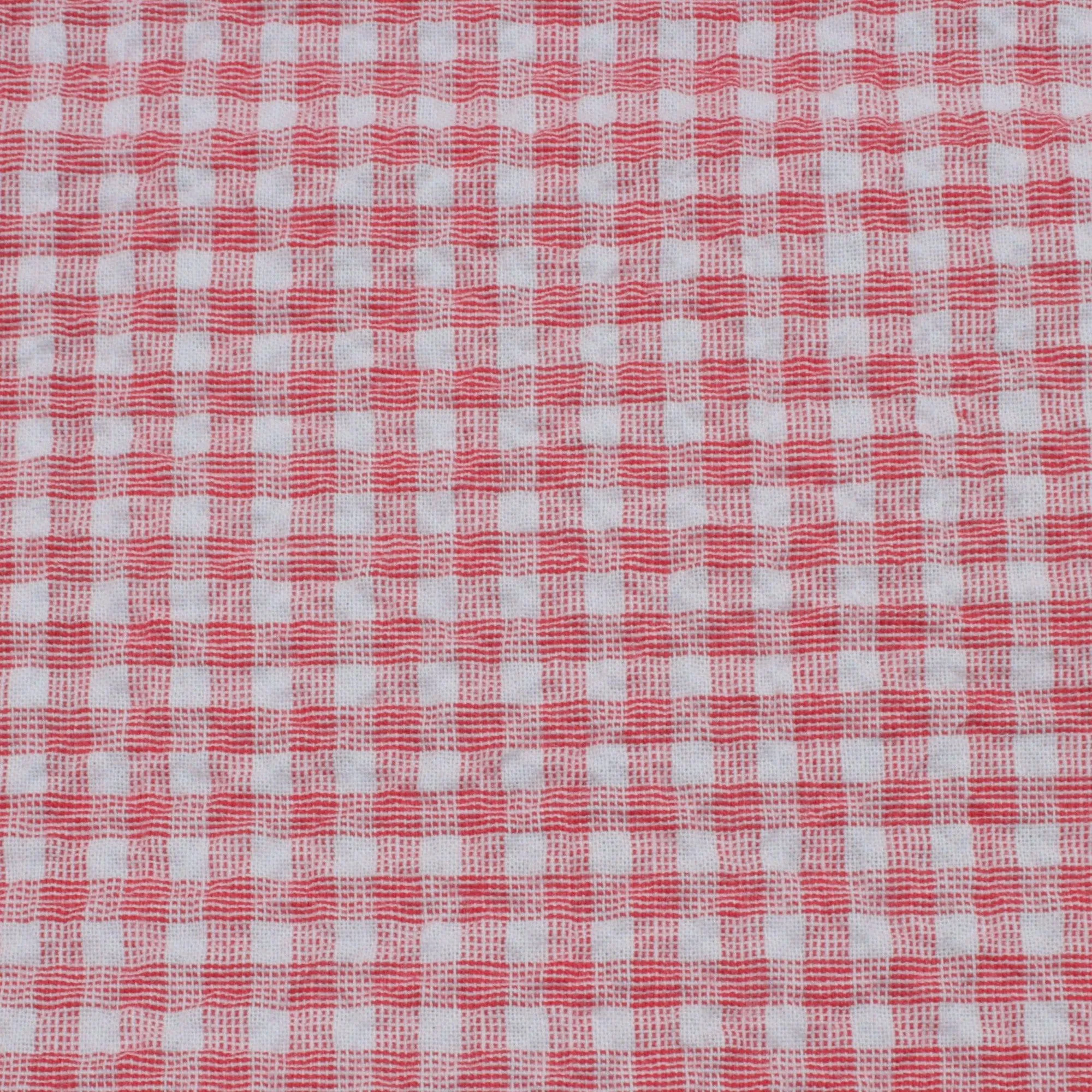 Cotton Stretch Seersucker - Vichy Checks - 6 Colors Available