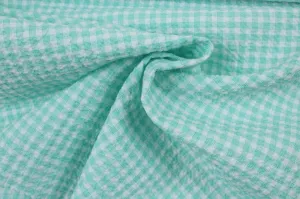 Cotton Stretch Seersucker - Vichy Checks - 6 Colors Available