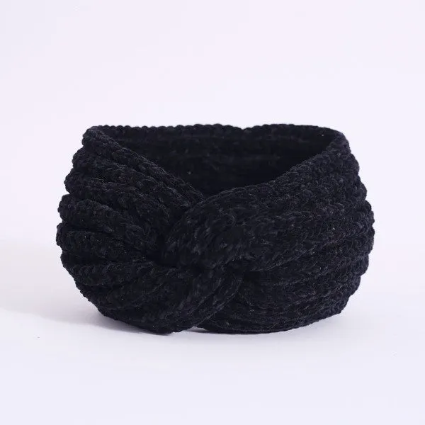 COZY CHENILLE-STYLE YARN HEAD BAND