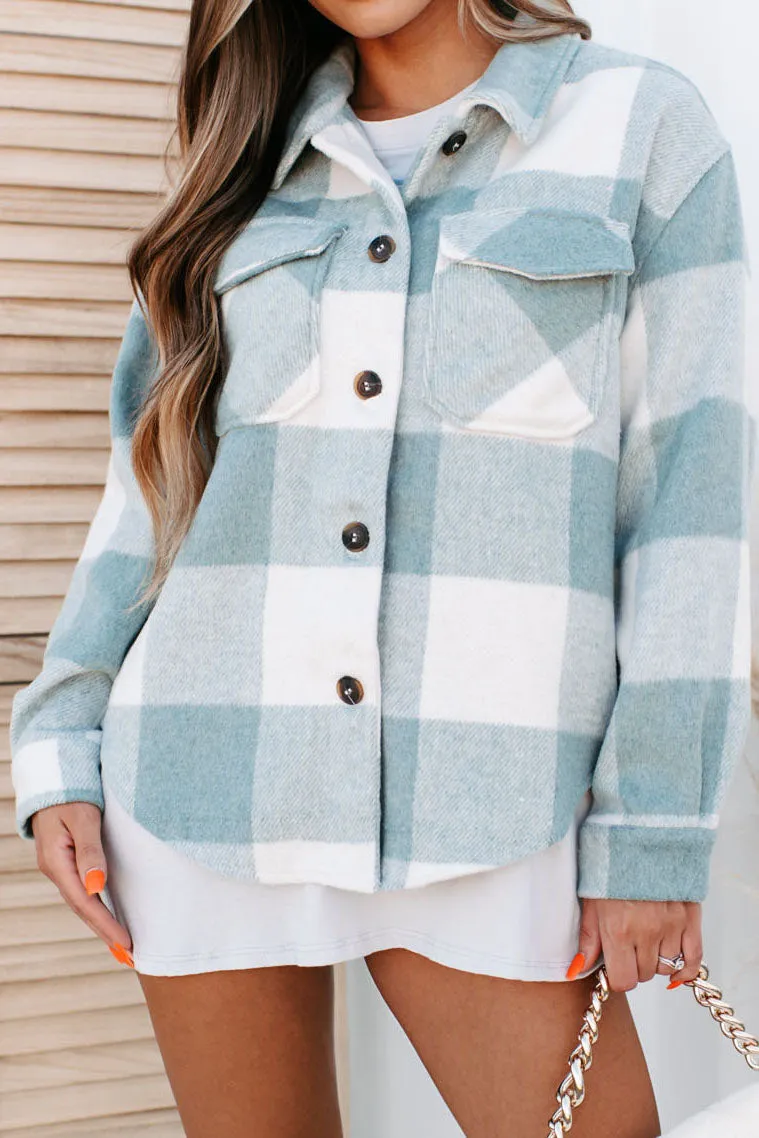 Dane Plaid Shacket (Green)