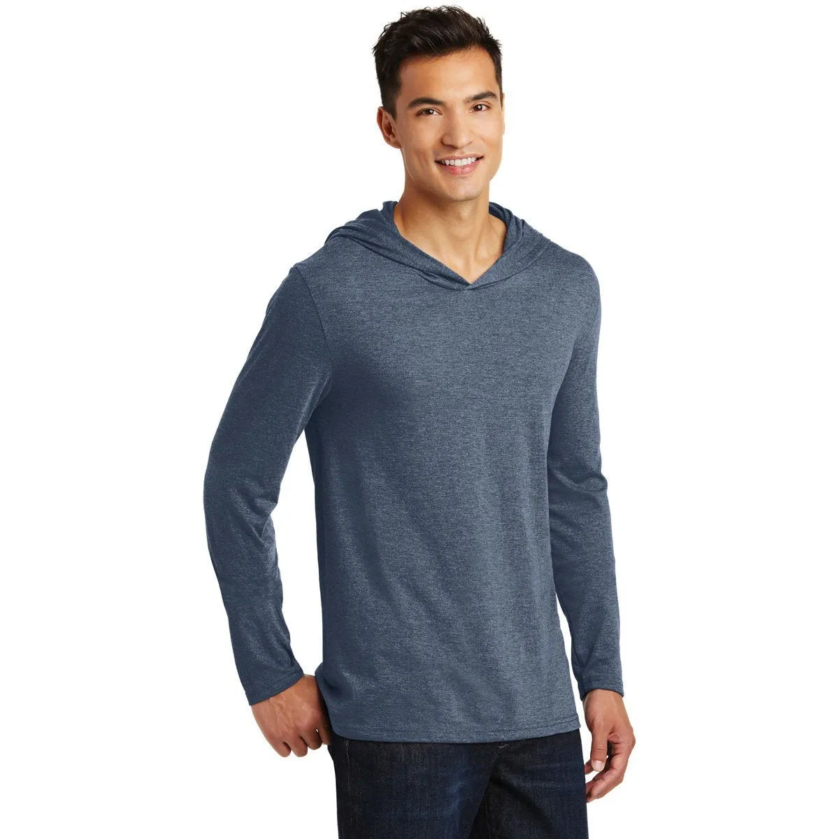District Made Men's Navy Frost Perfect Tri Long Sleeve Hoodie