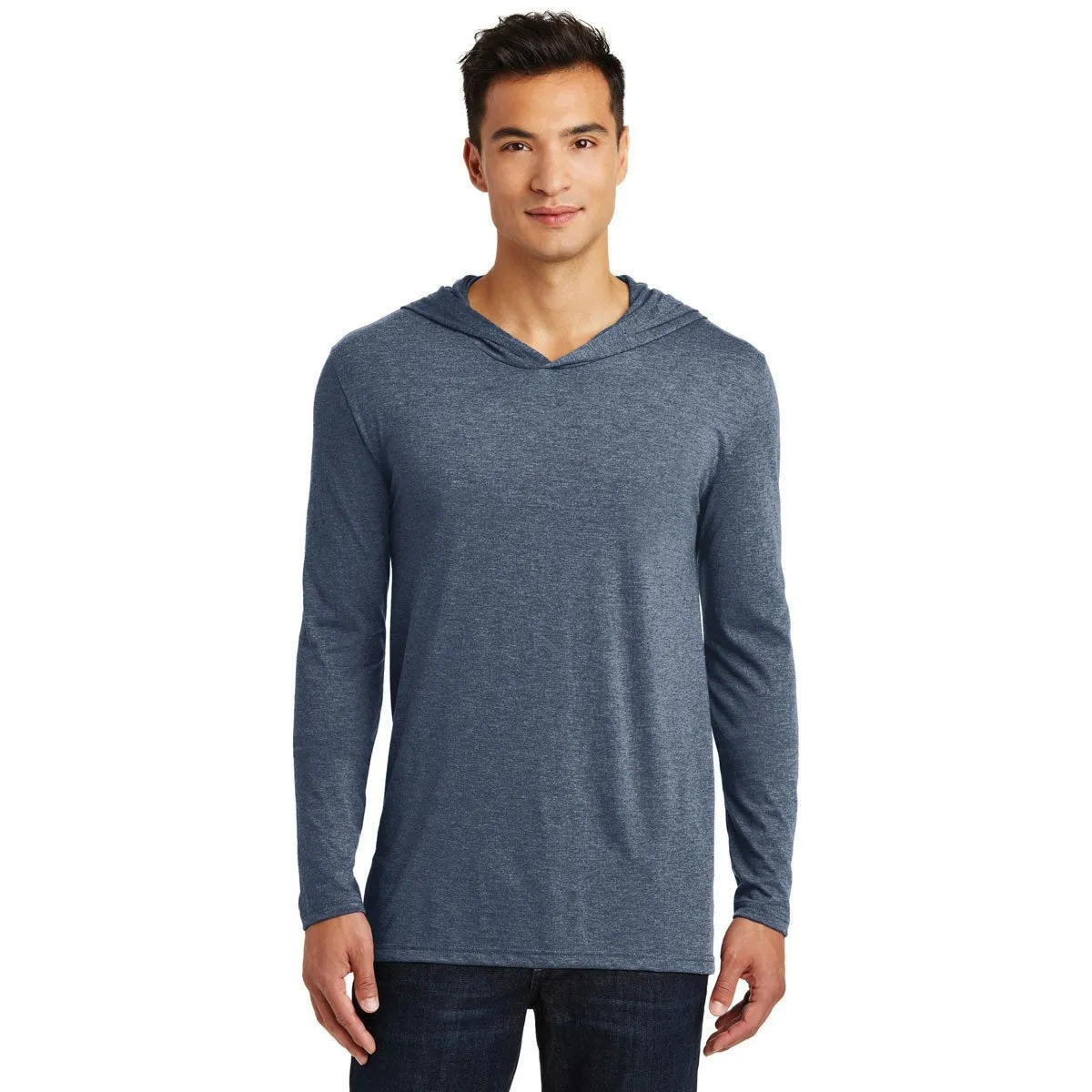 District Made Men's Navy Frost Perfect Tri Long Sleeve Hoodie