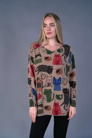 Dolman Sleeve Pets Sweater #710