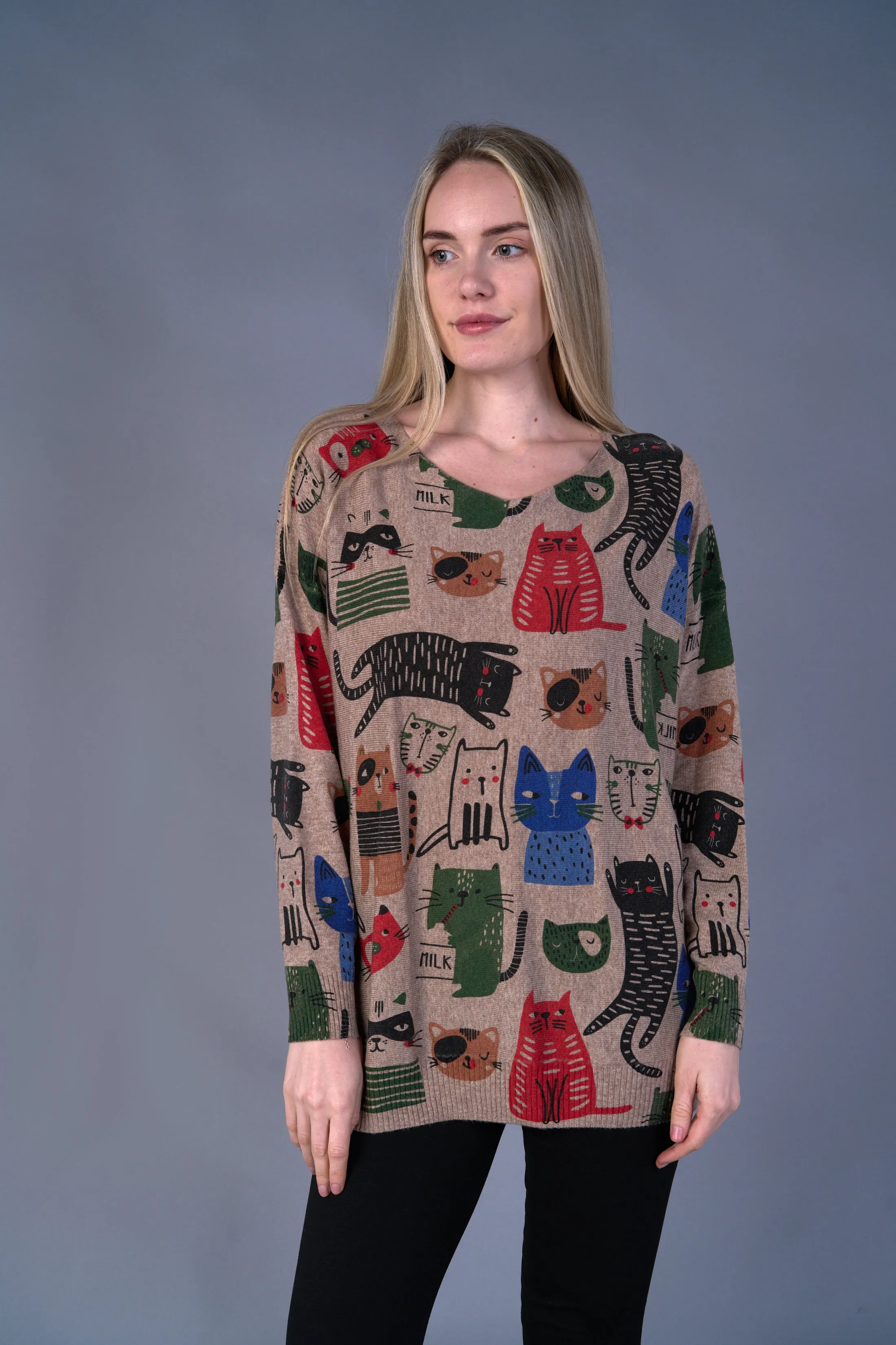 Dolman Sleeve Pets Sweater #710