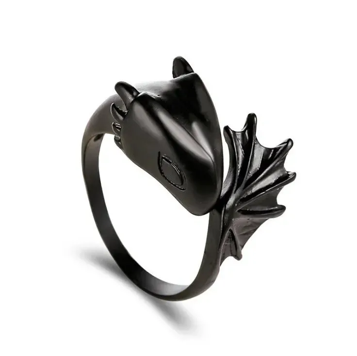 Dragon ring male open personality single trendy male index finger ring female trendy students retro style dragon ring