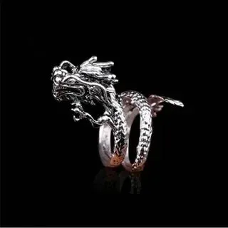 Dragon ring male open personality single trendy male index finger ring female trendy students retro style dragon ring