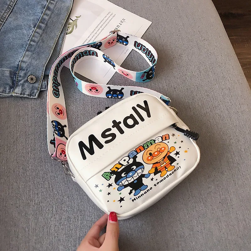 DUNNMALL Western Style Cute Printed Small Bag Women's 2020 Autumn and Winter New Trendy Korean Style Student Fashion Broadband Shoulder Messenger Bag