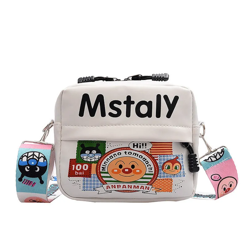 DUNNMALL Western Style Cute Printed Small Bag Women's 2020 Autumn and Winter New Trendy Korean Style Student Fashion Broadband Shoulder Messenger Bag