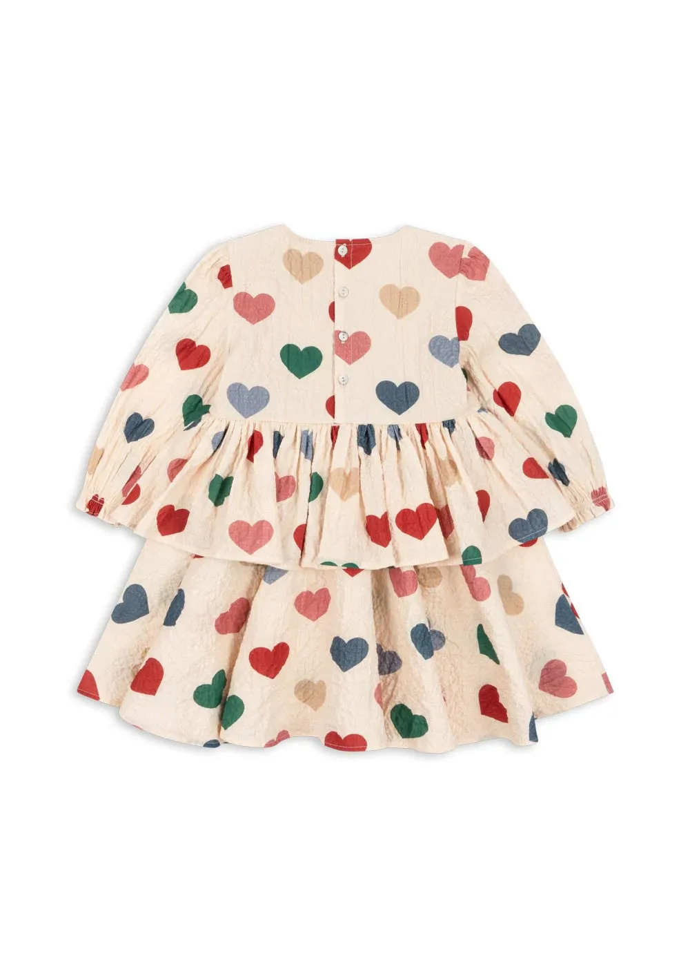 Elin Frill Dress (Colored Hearts)