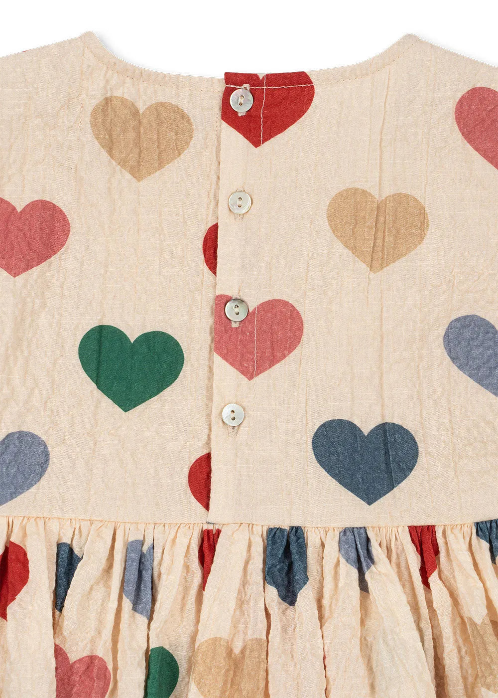 Elin Frill Dress (Colored Hearts)