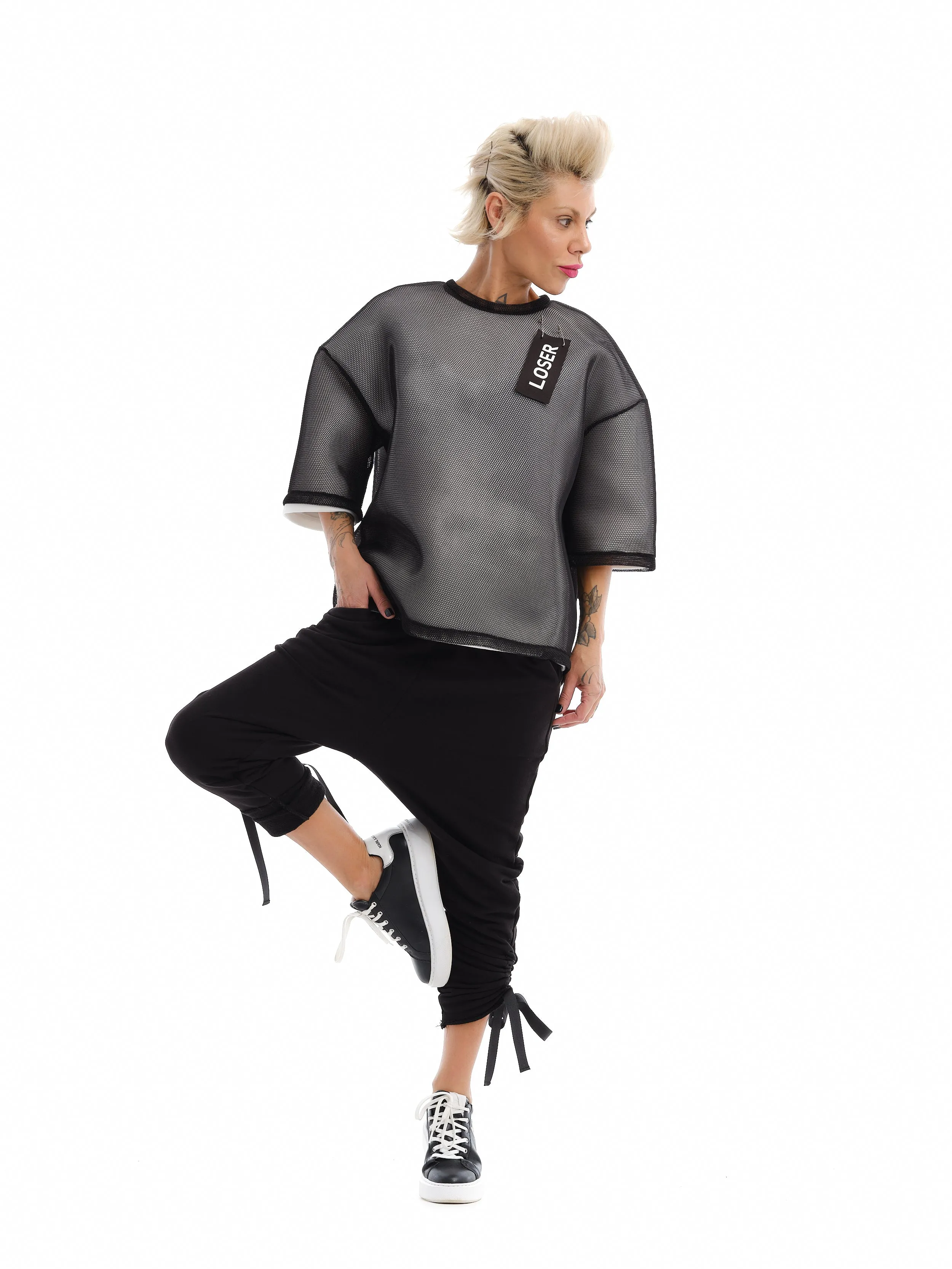 Extravagant Neoprene Mesh Graphic Shirt