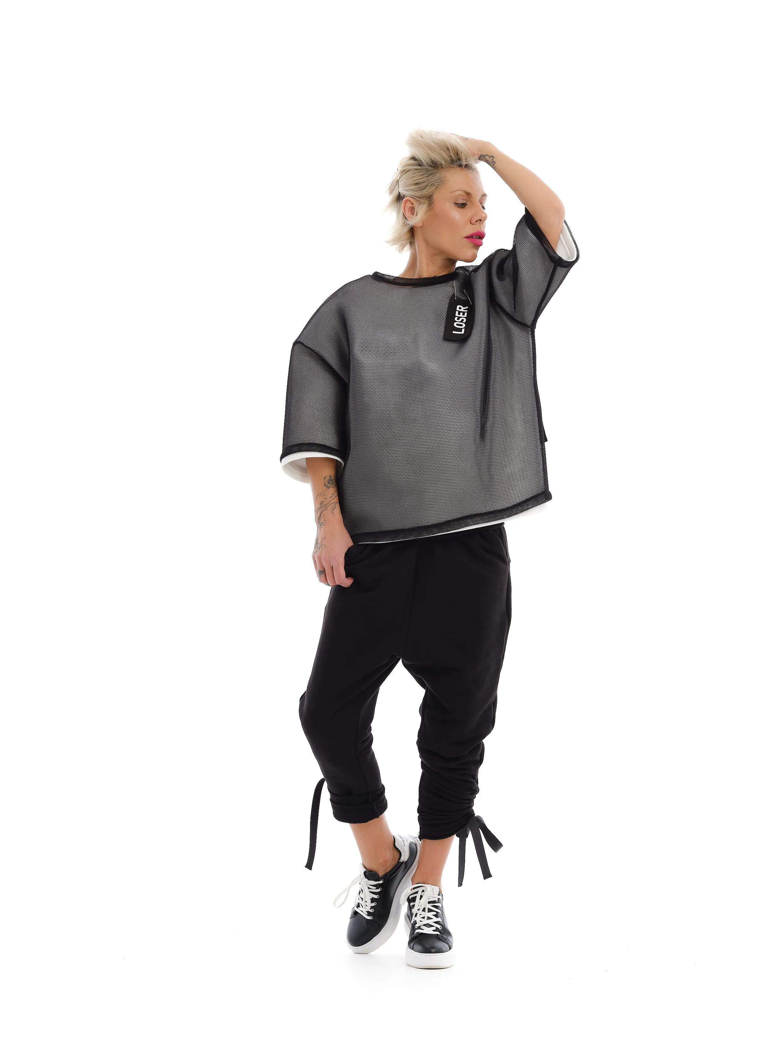 Extravagant Neoprene Mesh Graphic Shirt