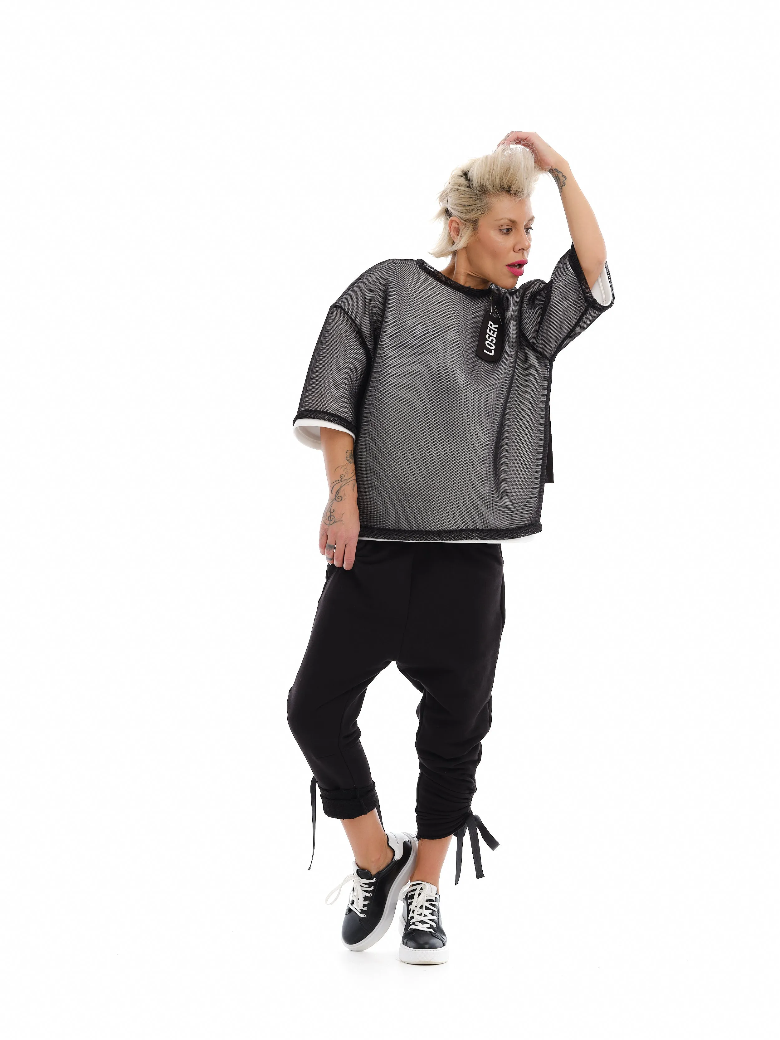 Extravagant Neoprene Mesh Graphic Shirt